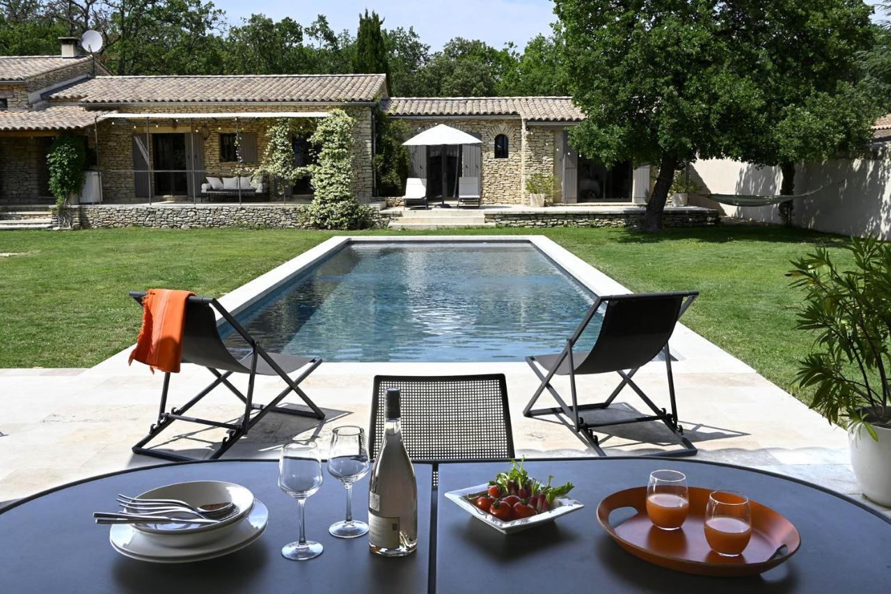 Les Agapanthes De Gordes Villa Exterior foto